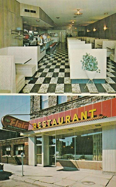 The Flair Restaurant - Old Postcard (newer photo)
